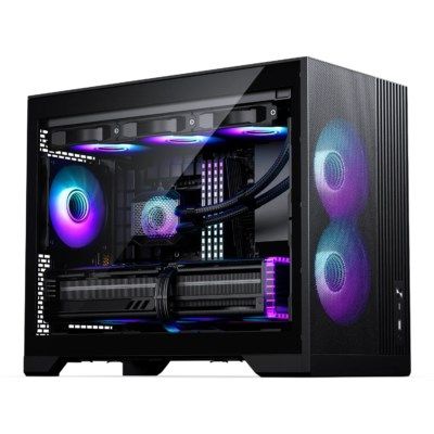 PHANTEKS XT M3 PC Case, Mini Case, mATX, RGB, Tempered Glass - incl. 3x 120mm fans, black