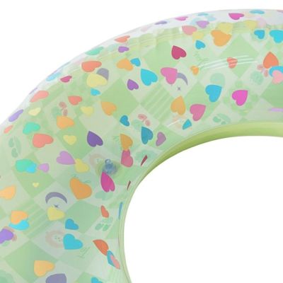 4. SWIMMING RING 90CM HEARTS GREEN 35663