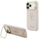 Guess Grained Big 4G & Stand Camera Case for iPhone 17 Pro Max - Pink