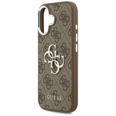 6. Guess 4G Big 4G Classic Logo case for iPhone 17 - brown and silver
