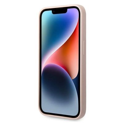 5. Karl Lagerfeld KLHMP14LSLKHLP iPhone 14 Pro 6.1 "hardcase light pink / light pink Silicone Karl`s Head Magsafe