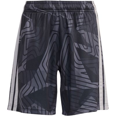 2. adidas Tiro 26 Competition Goalkeeper Kids' Shorts Black and Gray KC5468