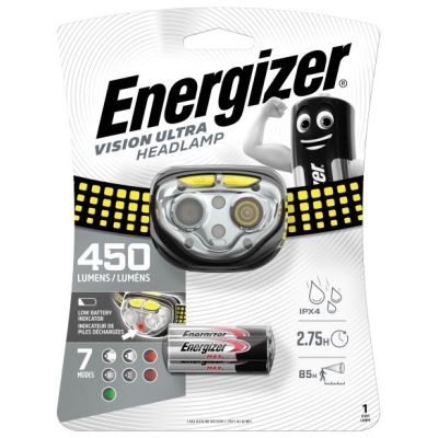 2. ENERGIZER HEADLIGHT VISION ULTRA HEADLIGHT 3AAA 450 lm