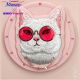 8. Nimmy Glasses Cool Cat MagSafe Case for iPhone 16 - Pink