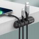 3. Vention 5-Port Cable Organizer 2 Pack Black