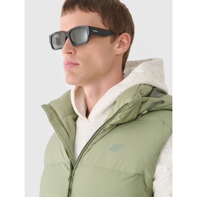 12. Men's down vest with natural filling 4F 4FWAW24TVJAM148-43S
