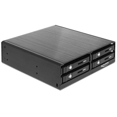 3. Delock 5.25" Mobile Rack for 4 x 2.5” SATA HDD / SSD