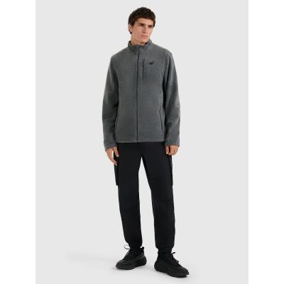 6. Men's Regular Fit Fleece Jacket with Stand-Up Collar 4F 4FRMM00TFLEM435-23M