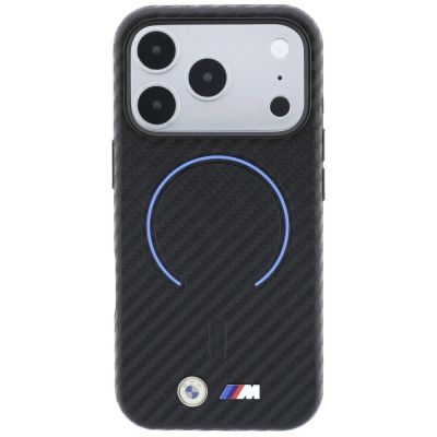 3. BMW M Carbon Printed Ring MagSafe Case for iPhone 17 Pro Max / 18 Pro Max - Black