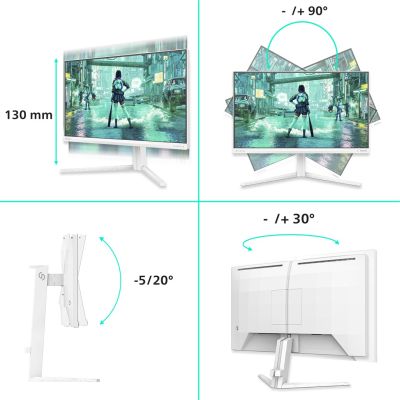 3. Philips Evnia 3000 24M2N3201P/00 computer monitor 60.5 cm (23.8") 1920 x 1080 px Full HD LCD White