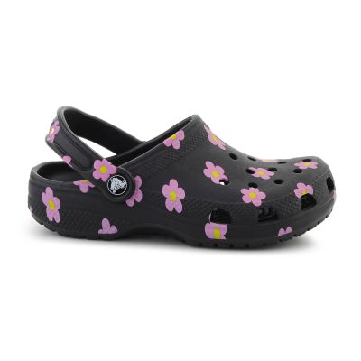 4. CROCS CLASSIC FLOWER CLOG K BLACK 212670-001
