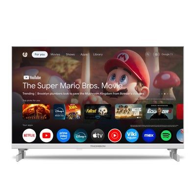 2. LCD TV 24" THOMSON 24HG2S15CW HD Smart TV Google TV Wi-Fi White