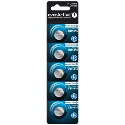 EVERACTIVE LITHIUM BATTERY CR1616 BLISTER 5 PCS CR16165BL