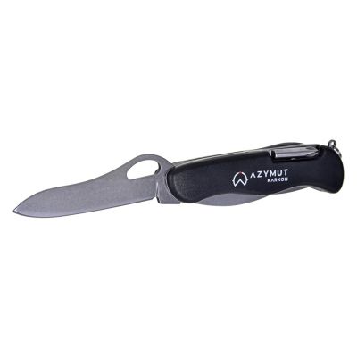 2. AZYMUT Karkon pocket knife - 9 tools + holster, 113 mm black (HK20018)