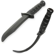 Rubber training knife mock knife, black - ARW-5051