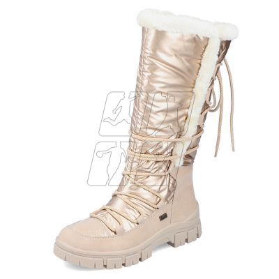 6. Rieker W RKR640 waterproof high snow boots, beige