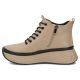 3. Leather ankle boots on the platform, insulated, beige, Filippo DBT7998