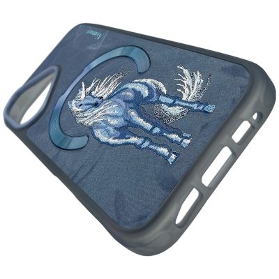 4. Nimmy Magnetic Fantasy Animal MagSafe Case for iPhone 16 - Blue