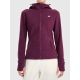 Women's fleece with a hood, zip-up, 4F 4FWAW26TFLEF478-60S