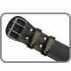 5. 4" GOLD LEATHER BODYBUILDING BELT FOR EXERCISES - RDX S