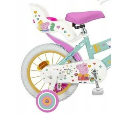 6. Toimsa 12" Peppa Pig Children's Bicycle, Green