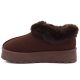 3. Women's brown Big Star fur platform snow boots UU274203