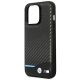6. BMW Leather Carbon Case for iPhone 14 Pro Max - Black
