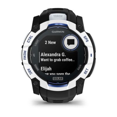 6. Garmin Instinct 3 Solar 010-02935-03 Smartwatch 50mm Black and White