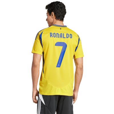 4. adidas Al Nassr FC 24/25 Ronaldo Home Men's Jersey, Yellow, JP0459