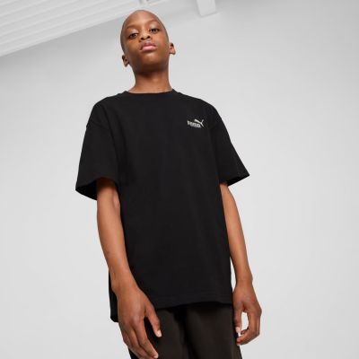 3. Puma ESS Small No. 1 Logo Relaxed Tee for Kids Black 684920 01