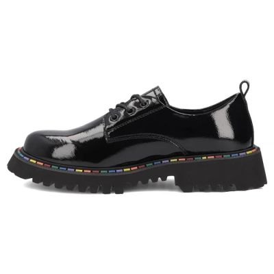 3. Women's patent leather shoes, black, Filippo DP8341