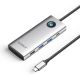 Orico PW11 8in1 USB-C Docking Station 2x USB-A 3.0 1x USB-A 2.0 1x USB-C 3.0 1x USB-C PD 100W 1x HDMI 4K 60Hz 1x VGA 1080P 60Hz 1x RJ45 Gigabit Ethernet - Silver