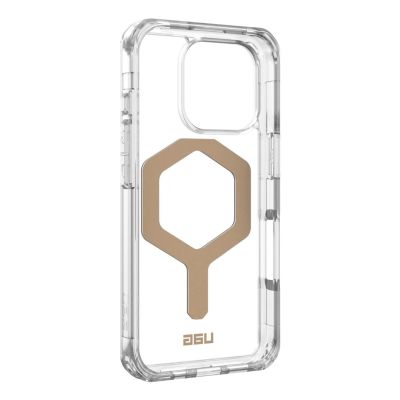 UAG Plyo Magsafe Protective Case for iPhone 16 Pro Compatible with MagSafe (Ice/Gold)