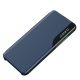 2. Eco Leather View Case, an elegant case with a flap and stand for iPhone 16e / 17e - blue