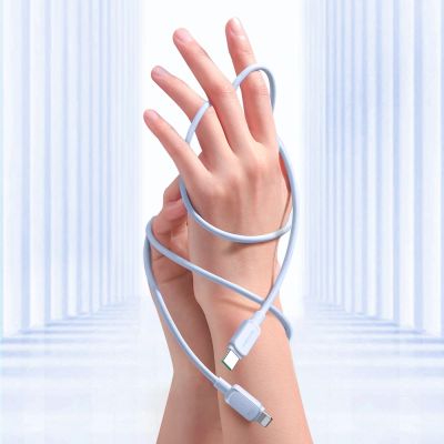 10. Joyroom Multi-Color Series A14 USB-C / Lightning 20W Cable 1.2 m - Blue