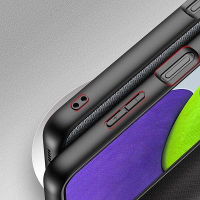 7. Dux Ducis Fino case covered with nylon material for Samsung Galaxy A22 4G gray