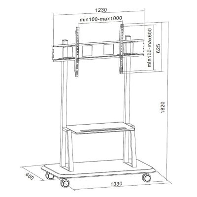 3. TECHLY MOBILE TV STAND LED/LCD/PDP 55-120 INCHES 1