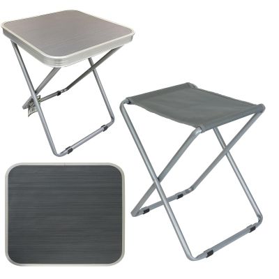 6. TABLE CAMPING CHAIR 2IN1 40X40X47CM ENERO CAMP