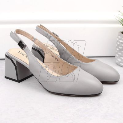 6. Vinceza W JAN272 gray leather sandals