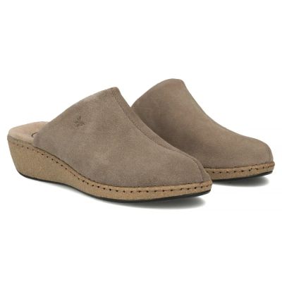 4. Filippo DK7567 Taupe Leather Wedge Sandals