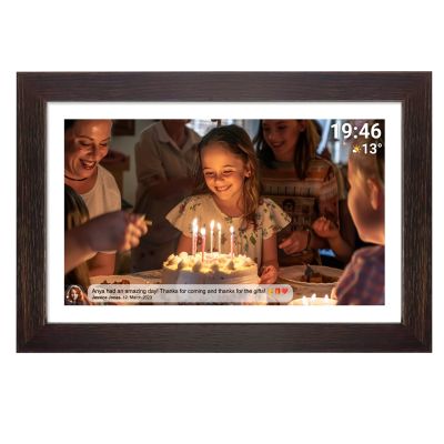 2. Denver PFF-1543DW Digital Photo Frame Brown 39.6 cm (15.6") Touchscreen Wi-Fi
