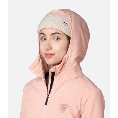 4. ROSSIGNOL Women's Jacket W Opside Hoodie Jkt Pink