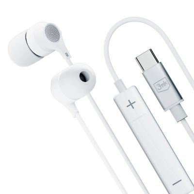 13. USB-C 3mk Wired Headphones - white