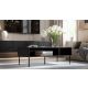 2. PALAZZO BIS table/bench 110x60x40 black matt