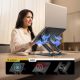 7. Wozinsky WRS-CPY84SB 360 Aluminum Laptop and Tablet Stand + Free Smartphone Stand - Black