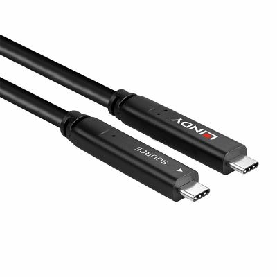 4. Lindy 43398 USB Cable USB 3.2 Gen 1 (3.1 Gen 1) 10m USB C 5 Gbit/s 60W Black