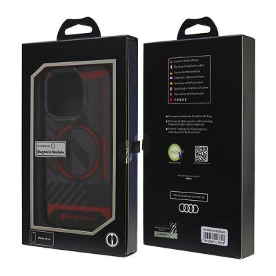 7. Audi IML Sport MagSafe iPhone 16 Pro 6.3" black/black hardcase AUS-IMLMIP16P-RSQ/D2-BK