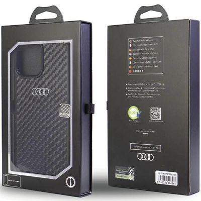 5. Audi Carbon Fiber iPhone 13 Pro Max 6.7" black/black hardcase AU-TPUPCIP13PM-R8/D2-BK