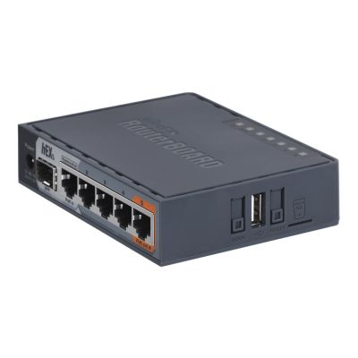 3. Mikrotik hEX S router (RB760iGS) Total Ethernet Ports:6; Architecture:MMIPS; CPU core:2