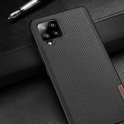 12. Dux Ducis Fino case covered with nylon material for Samsung Galaxy A42 5G green